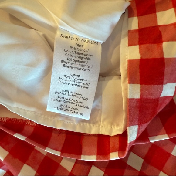 HUTCH • ANTHROPOLOGIE : Red and White Gingham Romper - Picture 9 of 10